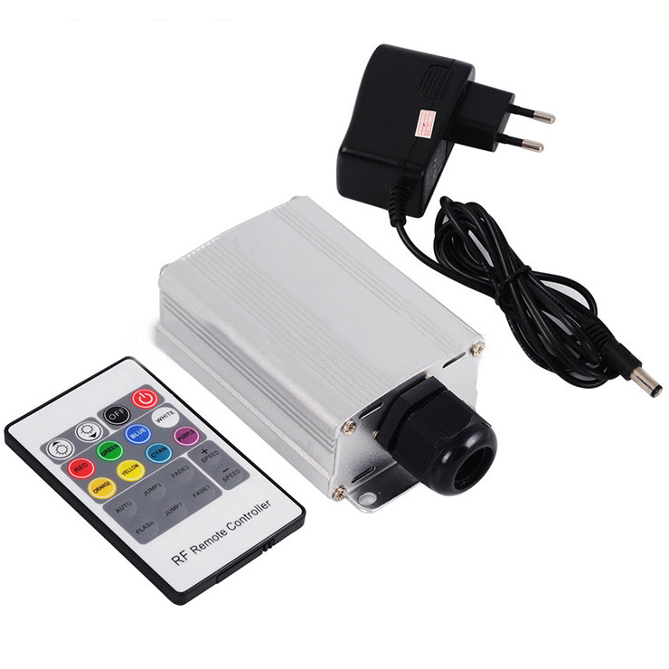 7W RGB 4 Plug Type 20key Selection RF Remote LED Fiber Optic Engine Driver for fiber optics sky stars 7W RGB 4 Plug Type 20key Selection RF Remote LED Fiber Optic Engine Driver for fiber optics sky stars